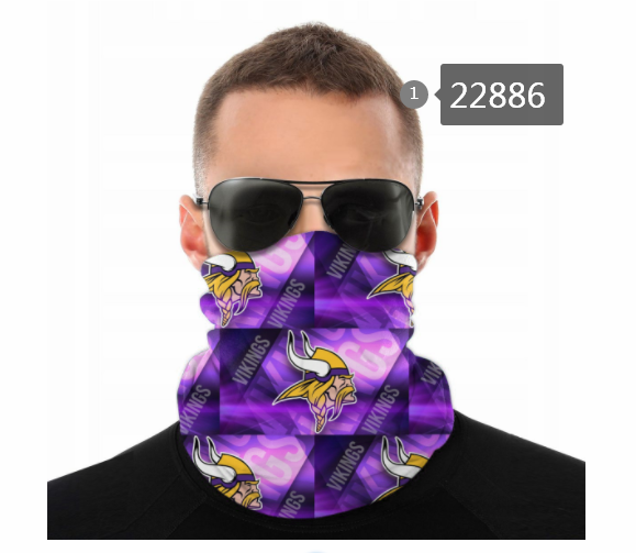 2021 NFL Minnesota Vikings #42 Dust mask with filter